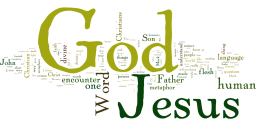 Word cloud of the text of the sermon "How Is Jesus Both Human and Divine?"